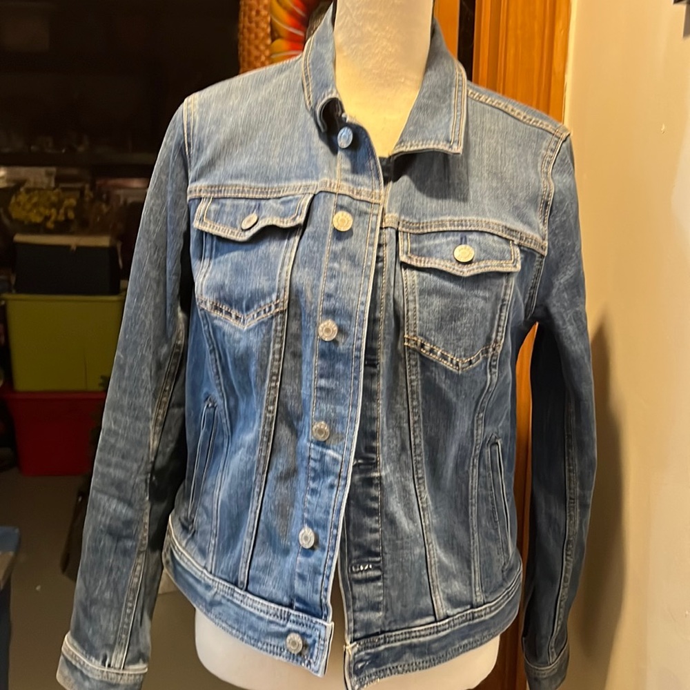 Talbots Jean jacket, medium wash, worn once. Size medium